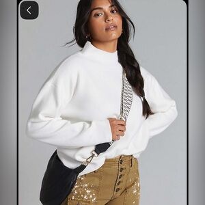 NWT The Carys Mock-Neck Sweater by Maeve